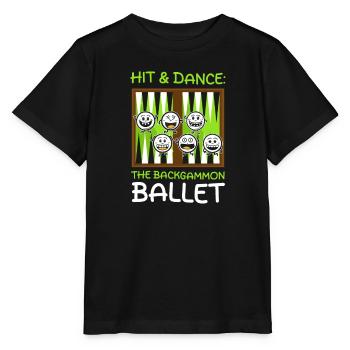 Funny Backgammon Hit & Dance: The Backgammon Balle - Stanley/Stella MINI CREATOR Kids’ T-Shirt - black - Front - Mikhail (115cm)