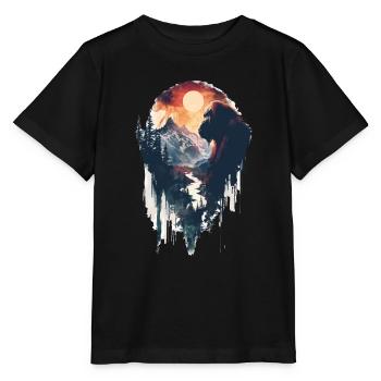 Orang-outan - T-shirt bio MINI CREATOR Stanley/Stella Enfant - noir - Devant - Mikhail (115cm)