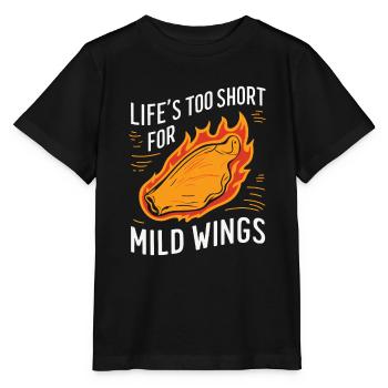 Hot Chicken Wings Spicy Wings Buffalo Wings - Stanley/Stella Kinder T-Shirt MINI CREATOR  - Schwarz - Vorne - Mikhail (115cm)