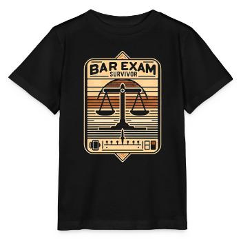 Bar Exam Survivor 10 - Stanley/Stella MINI CREATOR Kids’ T-Shirt - black - Front - Mikhail (115cm)