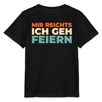 Humour noir J’en ai assez Je vais faire la fête - T-shirt bio MINI CREATOR Stanley/Stella Enfant - noir - Devant - Mikhail (115cm)