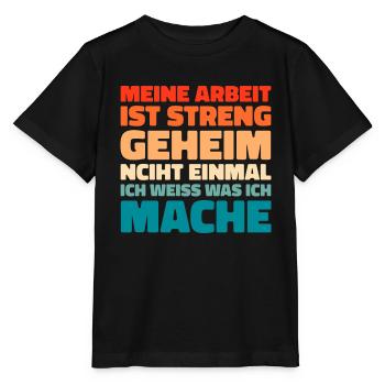 Humour noir Travail drôle Discours drôles - T-shirt bio MINI CREATOR Stanley/Stella Enfant - noir - Devant - Mikhail (115cm)