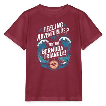 Mysteriöses Verschwindenlassen Im Bermudadreieck - Stanley/Stella Kinder T-Shirt MINI CREATOR  - Burgunderrot - Vorne - Kain (125cm)