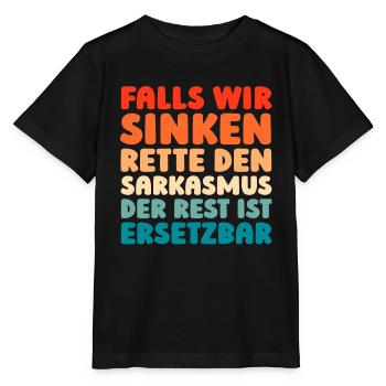 Humour noir - T-shirt bio MINI CREATOR Stanley/Stella Enfant - noir - Devant - Mikhail (115cm)