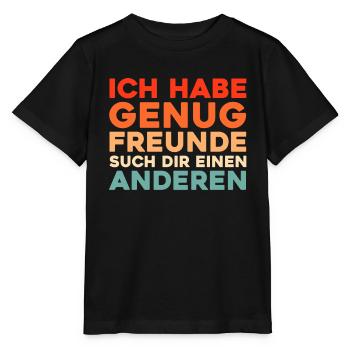 Schwarzer Humor - Stanley/Stella Kinder T-Shirt MINI CREATOR  - Schwarz - Vorne - Mikhail (115cm)