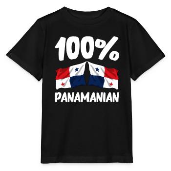 Panama Flag Panamanian Panama Flag - Stanley/Stella MINI CREATOR Kids’ T-Shirt - black - Front - Mikhail (115cm)