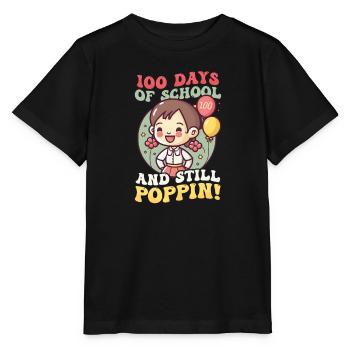 100 Tage in der Schule und immer noch Poppin - Stanley/Stella Kinder T-Shirt MINI CREATOR  - Schwarz - Vorne - Mikhail (115cm)