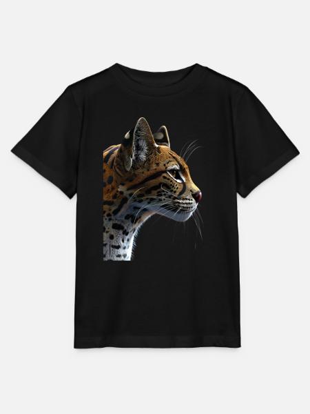 Ozelot - Stanley/Stella Kinder T-Shirt MINI CREATOR - Schwarz