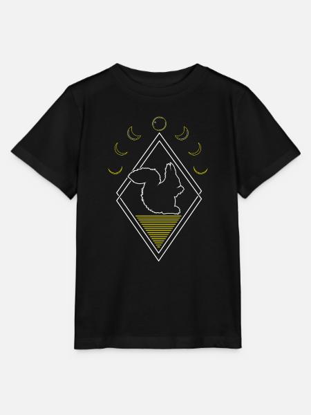 Eichhörnchen Abstrakt Moon Phases - Stanley/Stella Kinder T-Shirt MINI CREATOR - Schwarz