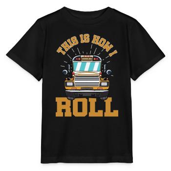 drôle de chauffeur de bus scolaire chauffeur de bus scolaire disant cadeau - T-shirt bio MINI CREATOR Stanley/Stella Enfant - noir - Devant - Mikhail (115cm)