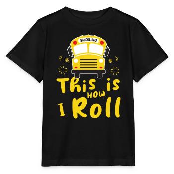drôle de chauffeur de bus scolaire chauffeur de bus scolaire disant cadeau - T-shirt bio MINI CREATOR Stanley/Stella Enfant - noir - Devant - Mikhail (115cm)