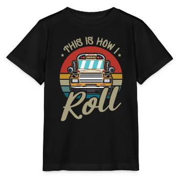 drôle de chauffeur de bus scolaire chauffeur de bus scolaire disant cadeau - T-shirt bio MINI CREATOR Stanley/Stella Enfant - noir - Devant - Mikhail (115cm)