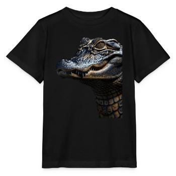 Alligator - Stanley/Stella Kinder T-Shirt MINI CREATOR  - Schwarz - Vorne - Mikhail (115cm)