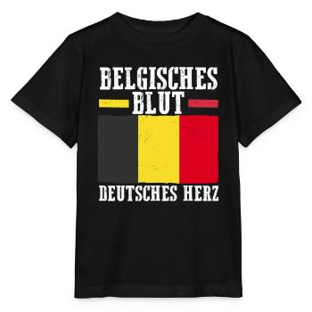 Belge Belge Allemand Cœur Belgique - T-shirt bio MINI CREATOR Stanley/Stella Enfant - noir - Devant - Mikhail (115cm)