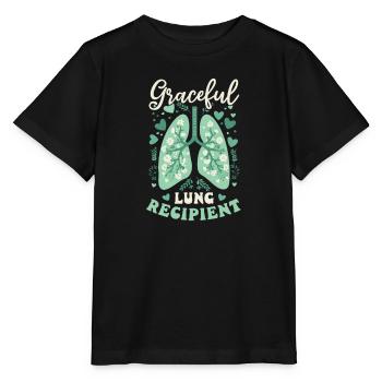 Receveur de poumon reconnaissant d’une greffe de poumon - T-shirt bio MINI CREATOR Stanley/Stella Enfant - noir - Devant - Mikhail (115cm)