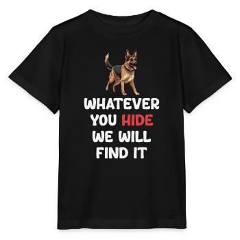 Was Auch Immer Sie Verstecken, Wir Werden Es - Stanley/Stella Kinder T-Shirt MINI CREATOR  - Schwarz - Vorne - Mikhail (115cm)