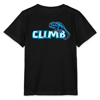 Bouldern, Klettern, Freiklettern Chameleon Boulder - Stanley/Stella Kinder T-Shirt MINI CREATOR  - Schwarz - Vorne - Mikhail (115cm)