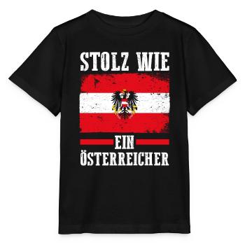 Österreicher Österreich - Stanley/Stella Kinder T-Shirt MINI CREATOR  - Schwarz - Vorne - Mikhail (115cm)