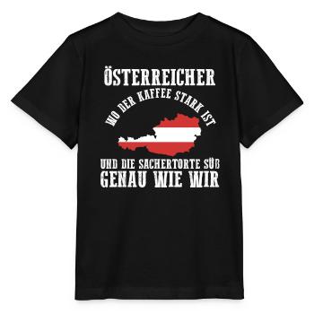 Österreicher Österreich - Stanley/Stella Kinder T-Shirt MINI CREATOR  - Schwarz - Vorne - Mikhail (115cm)