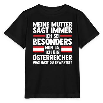 Österreicher Österreich - Stanley/Stella Kinder T-Shirt MINI CREATOR  - Schwarz - Vorne - Mikhail (115cm)