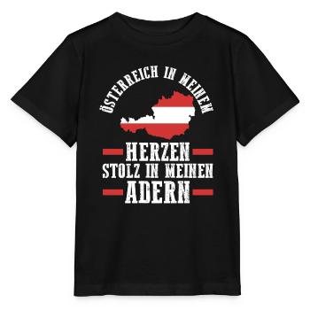 Österreicher Österreich - Stanley/Stella Kinder T-Shirt MINI CREATOR  - Schwarz - Vorne - Mikhail (115cm)