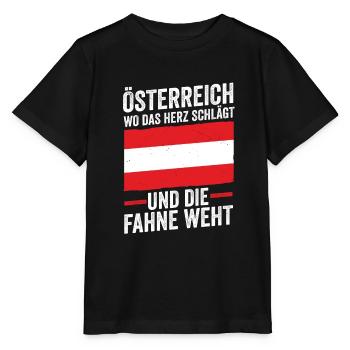 Österreicher Österreich - Stanley/Stella Kinder T-Shirt MINI CREATOR  - Schwarz - Vorne - Mikhail (115cm)