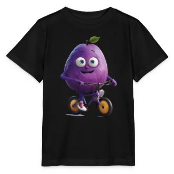 Plum Bike - Stanley/Stella MINI CREATOR Kids’ T-Shirt - black - Front - Mikhail (115cm)