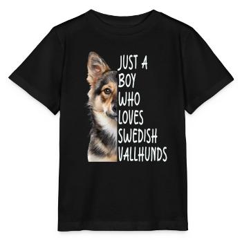 Vallhund suédois - T-shirt bio MINI CREATOR Stanley/Stella Enfant - noir - Devant - Mikhail (115cm)