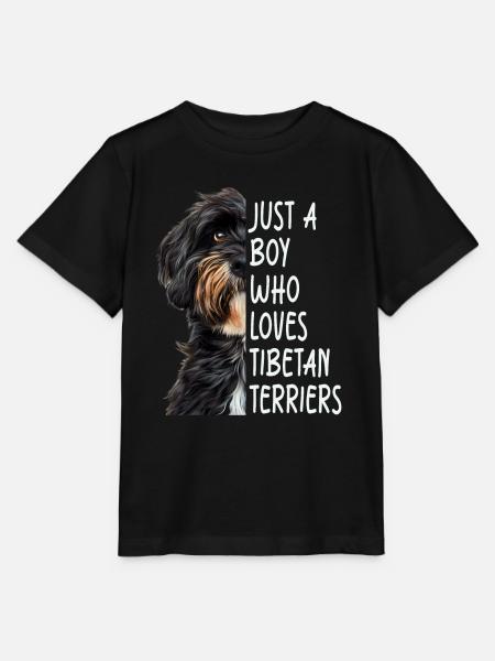 Tibetischer Terrier - Stanley/Stella Kinder T-Shirt MINI CREATOR - Schwarz