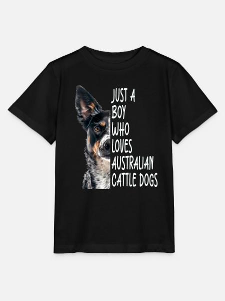 Australischer Treibhund - Stanley/Stella Kinder T-Shirt MINI CREATOR - Schwarz