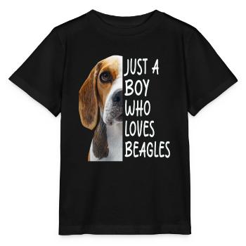 Beagle - Stanley/Stella Kinder T-Shirt MINI CREATOR  - Schwarz - Vorne - Mikhail (115cm)