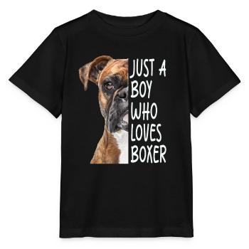 Boxer - Stanley/Stella MINI CREATOR Kids’ T-Shirt - black - Front - Mikhail (115cm)