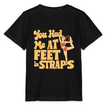 You Had Me At Feet In Straps 59 - Stanley/Stella Kinder T-Shirt MINI CREATOR  - Schwarz - Vorne - Mikhail (115cm)