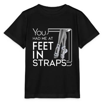 You Had Me At Feet In Straps 63 - Stanley/Stella Kinder T-Shirt MINI CREATOR  - Schwarz - Vorne - Mikhail (115cm)
