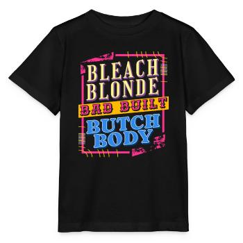 Retro design: beach blonde, poorly built – - Stanley/Stella MINI CREATOR Kids’ T-Shirt - black - Front - Mikhail (115cm)