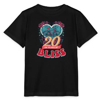 20 Jahre Jubiläum 20 Jahre Glückseligkeit - Stanley/Stella Kinder T-Shirt MINI CREATOR  - Schwarz - Vorne - Mikhail (115cm)