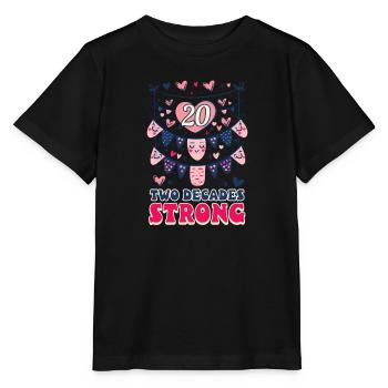 20 Jahre Jubiläum Zwei Jahrzehnte stark - Stanley/Stella Kinder T-Shirt MINI CREATOR  - Schwarz - Vorne - Mikhail (115cm)