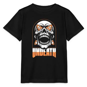Kayakiste Crâne Mort-Mort - T-shirt bio MINI CREATOR Stanley/Stella Enfant - noir - Devant - Mikhail (115cm)