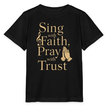 Musique chorale Chant religieux Musique confessionnelle - T-shirt bio MINI CREATOR Stanley/Stella Enfant - noir - Devant - Mikhail (115cm)