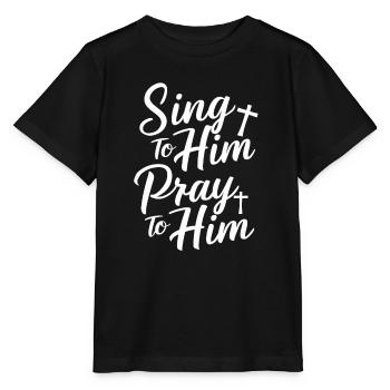 Musique chorale Chant religieux Musique confessionnelle - T-shirt bio MINI CREATOR Stanley/Stella Enfant - noir - Devant - Mikhail (115cm)