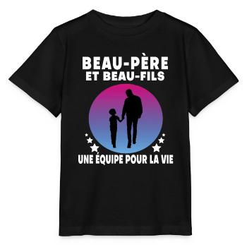 Step-Dad Step-Father-in-Step-Retro Vintage - Stanley/Stella MINI CREATOR Kids’ T-Shirt - black - Front - Mikhail (115cm)