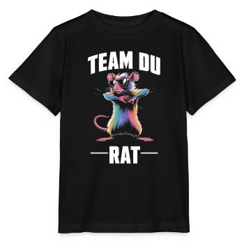 Team Du Rat Radin Humour Fun - T-shirt bio MINI CREATOR Stanley/Stella Enfant - noir - Devant - Mikhail (115cm)