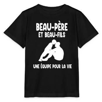 beau-papa beau-père beau-fils homme - T-shirt bio MINI CREATOR Stanley/Stella Enfant - noir - Devant - Mikhail (115cm)