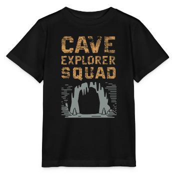 Aventure de l’escouade d’explorateurs de grottes - T-shirt bio MINI CREATOR Stanley/Stella Enfant - noir - Devant - Mikhail (115cm)