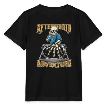 Techno Raver Afterworld Adventure - T-shirt bio MINI CREATOR Stanley/Stella Enfant - noir - Devant - Mikhail (115cm)