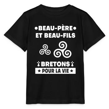 Father-in-law and son-in-law Brittany Breton - Stanley/Stella MINI CREATOR Kids’ T-Shirt - black - Front - Mikhail (115cm)