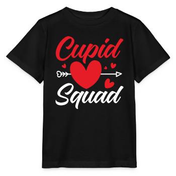 Cupid Squad Valentines Day Him & Her Couple - Stanley/Stella Kinder T-Shirt MINI CREATOR  - Schwarz - Vorne - Mikhail (115cm)