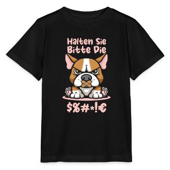 Bull Terriers, please keep your mouth shut - Stanley/Stella MINI CREATOR Kids’ T-Shirt - black - Front - Mikhail (115cm)