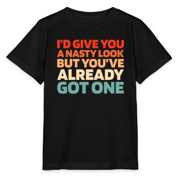 Schwarzer Humor Funny Quote Saying - Stanley/Stella Kinder T-Shirt MINI CREATOR  - Schwarz - Vorne - Mikhail (115cm)