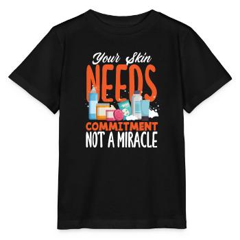 Skin Care Beautician Cosmetics - Stanley/Stella MINI CREATOR Kids’ T-Shirt - black - Front - Mikhail (115cm)